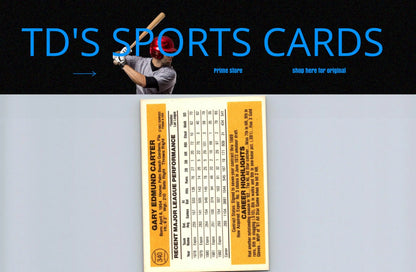 Gary Carter baseball card from 1983 Donruss #340 for collectibles and sports memorabilia