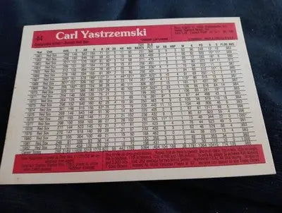 1983 Donruss Action All Stars - Carl Yastrzemski #44. Red Sox. EX - Baseball Card Single