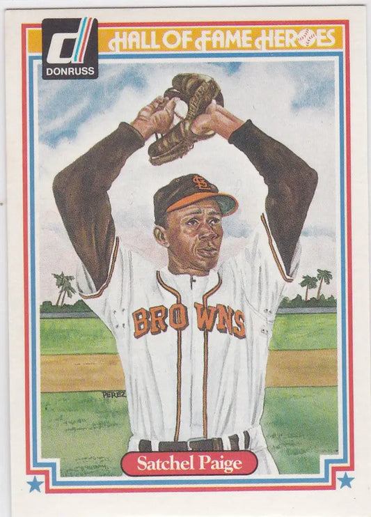 1983 Donruss Hall Of Fame Heroes #11 Satchel Paige - Baseball Card Single