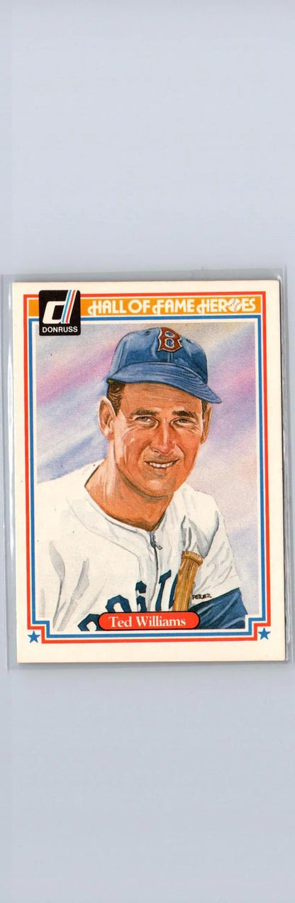 Ted Williams baseball card from 1983 Donruss Hall of Fame Heroes series