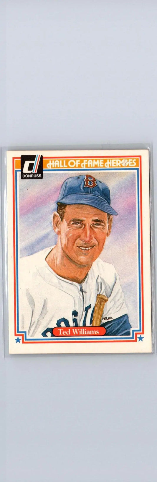Ted Williams baseball card from 1983 Donruss Hall of Fame Heroes series