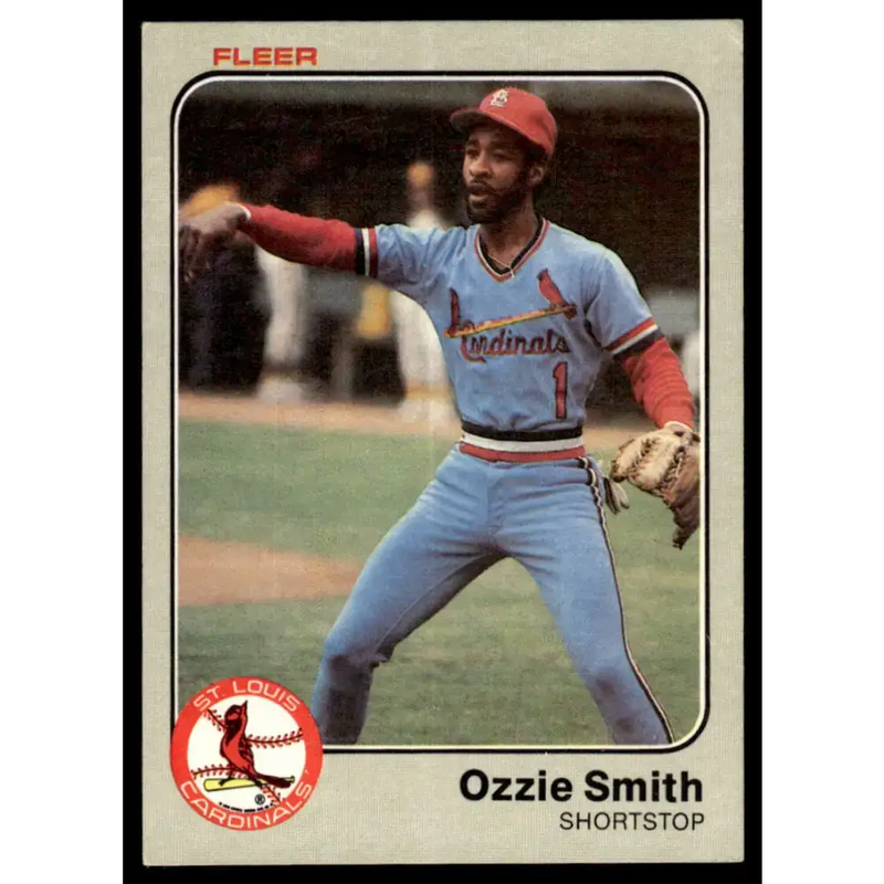 1983 Fleer #22 Ozzie Smith EX/NM St. Louis Cardinals Baseball Card - Baseball Card Single