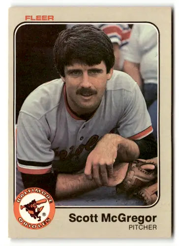 1983 Fleer #66 Scott McGregor NM Near Mint Orioles ID:49058 - Baseball Card Single