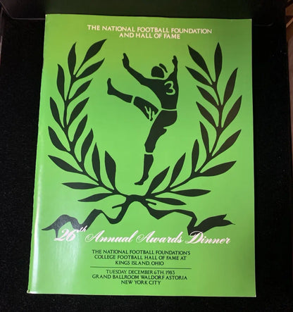 1983 National Football Foundation & College HOF Awards Dinner Program Jack Kemp