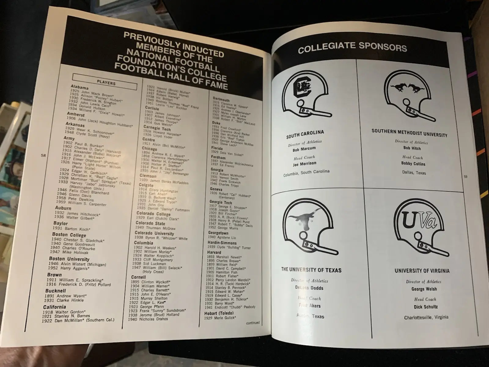 1983 National Football Foundation & College HOF Awards Dinner Program Jack Kemp - Sports Memorabilia