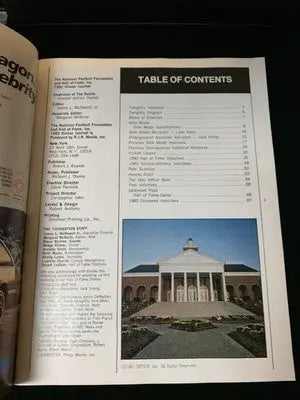 1983 National Football Foundation & College HOF Awards Dinner Program Jack Kemp