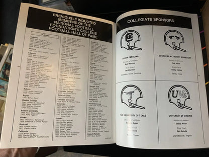 1983 National Football Foundation & College HOF Awards Dinner Program Jack Kemp