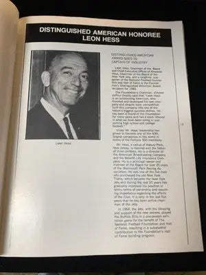 1983 National Football Foundation & College HOF Awards Dinner Program Jack Kemp