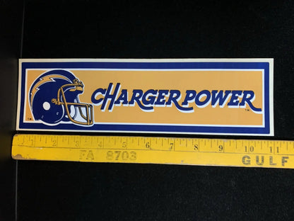 San Diego Chargers Charger Power vintage bumper sticker for memorabilia fans
