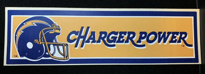 Vintage San Diego Chargers Charger Power bumper sticker for Chargers Charger Power fans