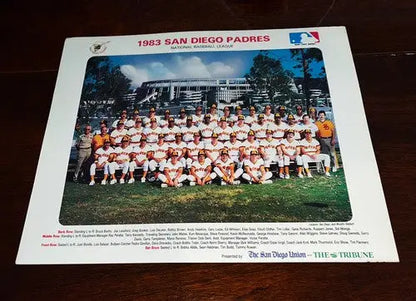 1983 SAN DIEGO PADRES 10x14 TEAM PHOTO BASEBALL PICTURE MLB Gwynn RC Jack MURPHY