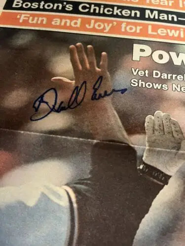 Signed newspaper clipping from 1983 Sporting News Magazine Darrell Evans San Francisco Giants