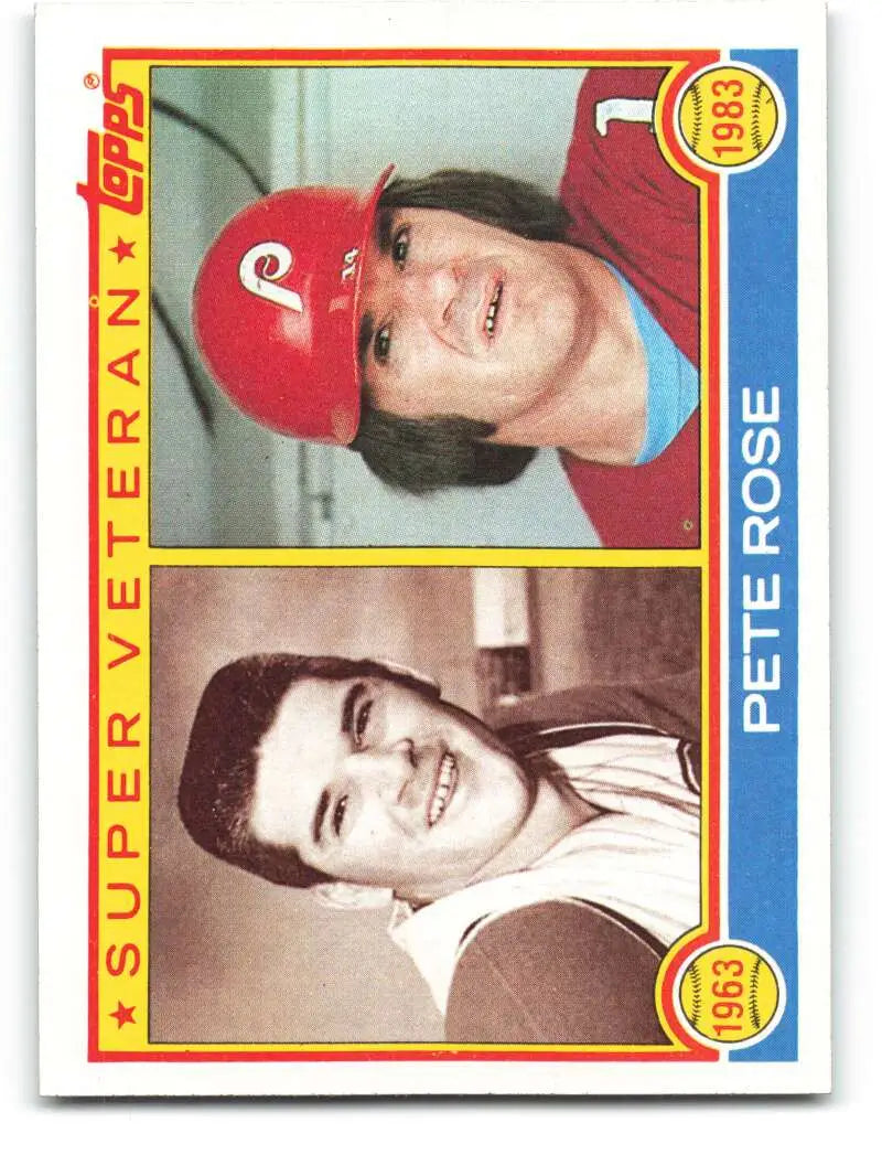 1983 Topps #101 Pete Rose EX Excellent Cincinnati Reds/Philadelphia Phillies Baseball Card - Baseball Card Single