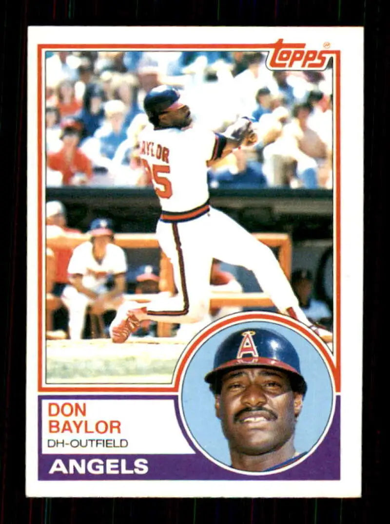 1983 Topps #105 Don Baylor EX Excellent California Angels Baseball Card - Baseball Card Single
