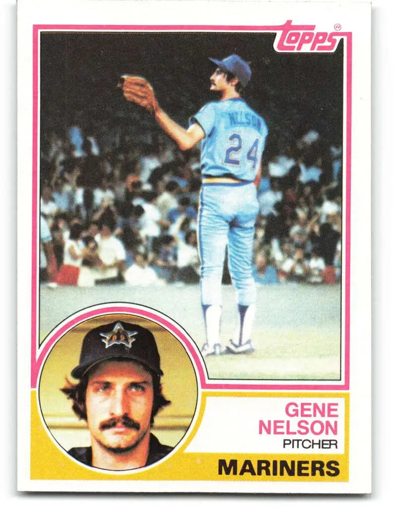 1983 Topps #106 Gene Nelson EX Excellent Seattle Mariners Baseball Card - Baseball Card Single