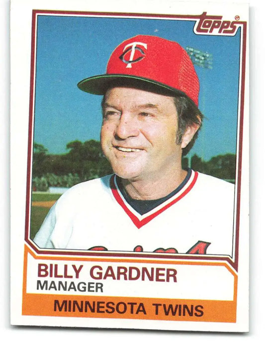 1983 Topps #11 Billy Gardner EX Excellent Minnesota Twins Baseball Card
