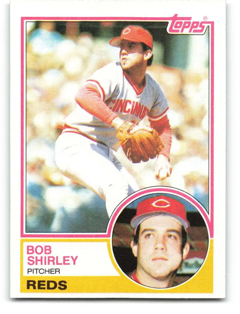 1983 Topps #112 Bob Shirley EX Excellent Cincinnati Reds Baseball Card - Baseball Card Single
