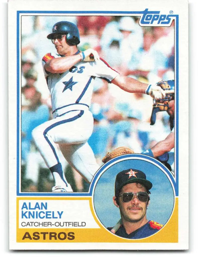1983 Topps #117 Alan Knicely EX Excellent Houston Astros Baseball Card - Baseball Card Single