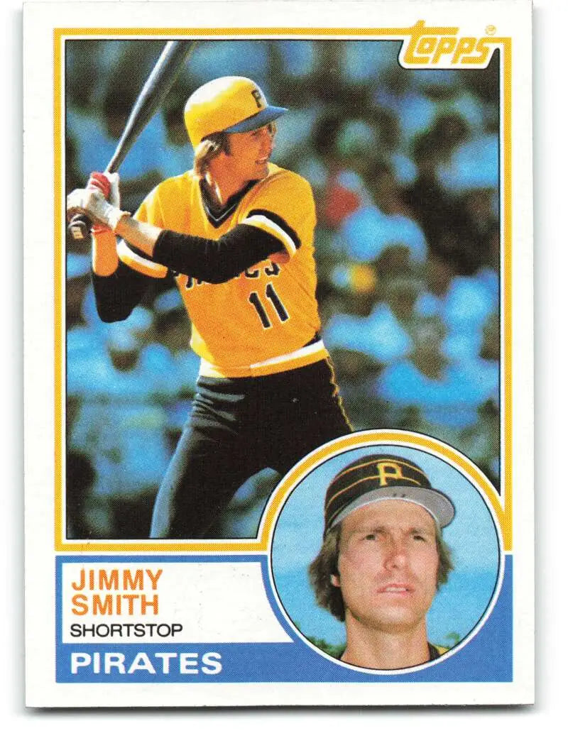 1983 Topps #122 Jimmy Smith EX Excellent Pittsburgh Pirates Baseball Card - Baseball Card Single