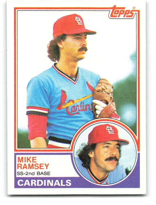 1983 Topps #128 Mike Ramsey EX Excellent St. Louis Cardinals Baseball Card - Baseball Card Single