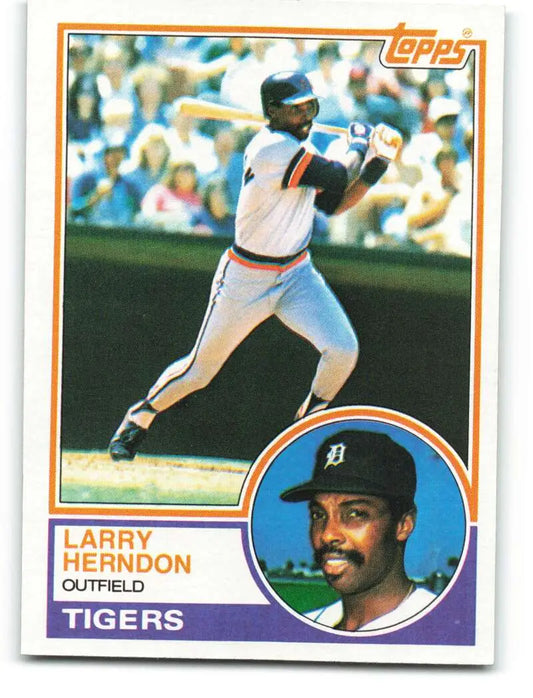 1983 Topps #13 Larry Herndon EX Excellent Detroit Tigers Baseball Card - Baseball Card Single