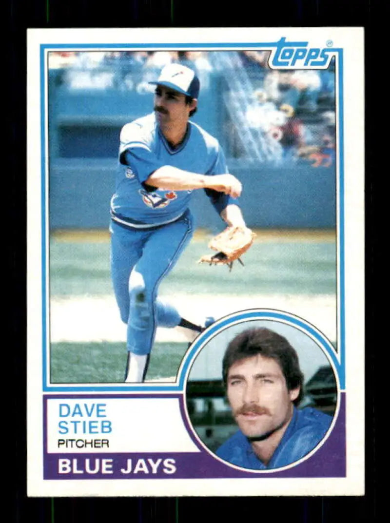 1983 Topps #130 Dave Stieb EX Excellent Toronto Blue Jays Baseball Card - Baseball Card Single
