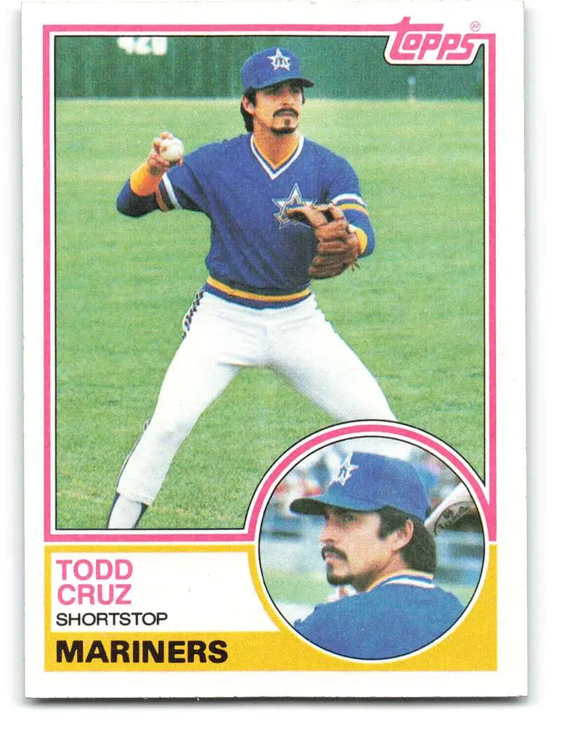 1983 Topps #132 Todd Cruz EX Excellent Seattle Mariners Baseball Card - Baseball Card Single