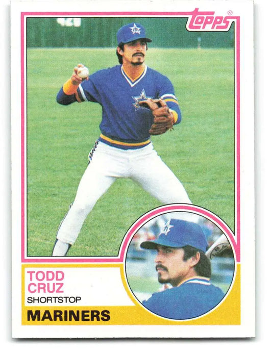 1983 Topps #132 Todd Cruz EX Excellent Seattle Mariners Baseball Card - Baseball Card Single