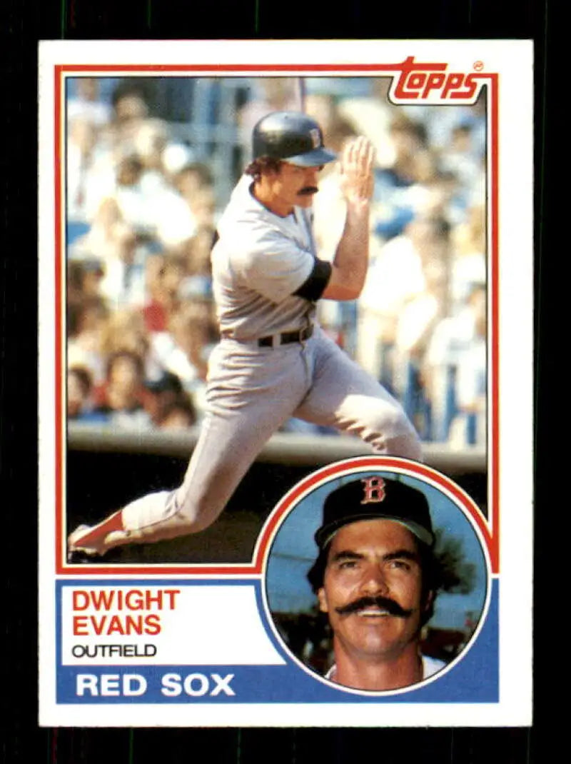 1983 Topps #135 Dwight Evans EX Excellent Boston Red Sox Baseball Card - Baseball Card Single