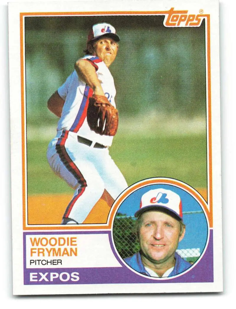 1983 Topps #137 Woodie Fryman EX Excellent Montreal Expos Baseball Card - Baseball Card Single