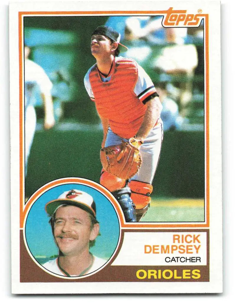 1983 Topps #138 Rick Dempsey EX Excellent Baltimore Orioles Baseball Card - Baseball Card Single