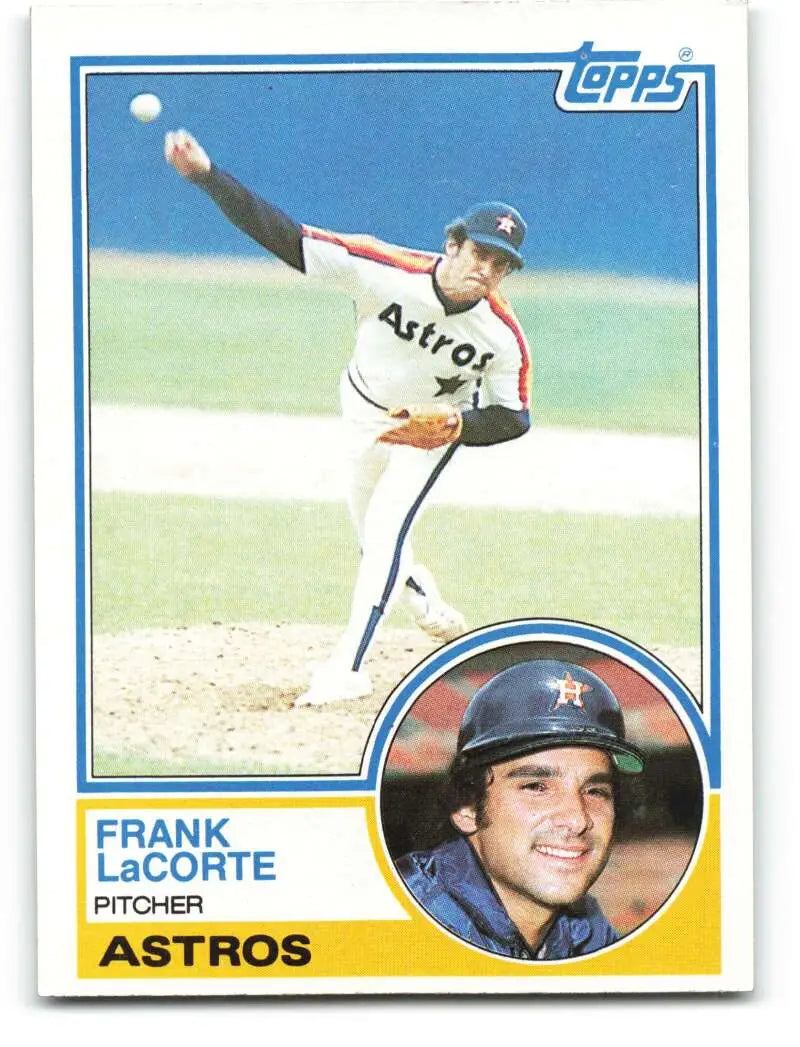 1983 Topps #14 Frank LaCorte EX Excellent Houston Astros Baseball Card - Baseball Card Single