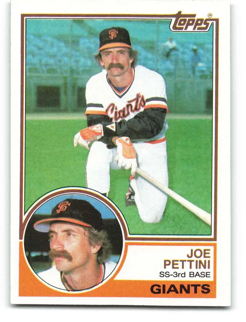 1983 Topps #143 Joe Pettini EX Excellent San Francisco Giants Baseball Card - Baseball Card Single