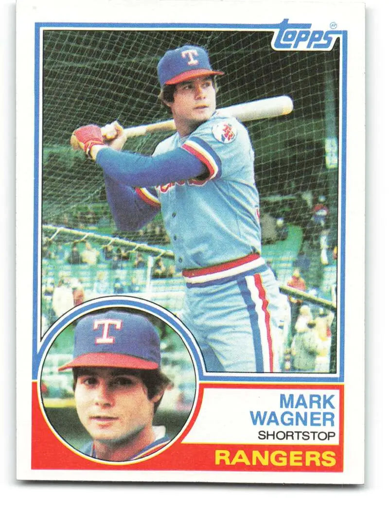 1983 Topps #144 Mark Wagner EX Excellent Texas Rangers Baseball Card - Baseball Card Single