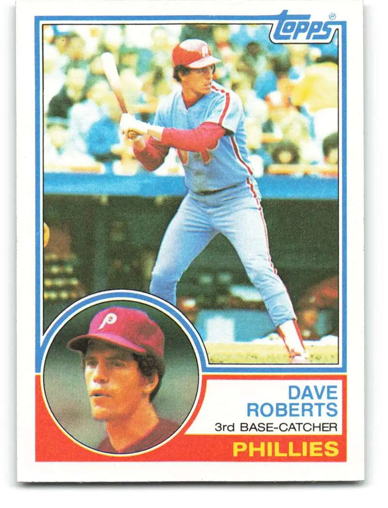 1983 Topps #148 Dave Roberts EX Excellent Philadelphia Phillies Baseball Card - Baseball Card Single