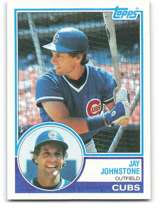 1983 Topps #152 Jay Johnstone EX Excellent Chicago Cubs Baseball Card - Baseball Card Single