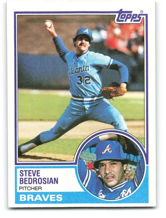 1983 Topps #157 Steve Bedrosian EX Excellent Atlanta Braves Baseball Card - Baseball Card Single