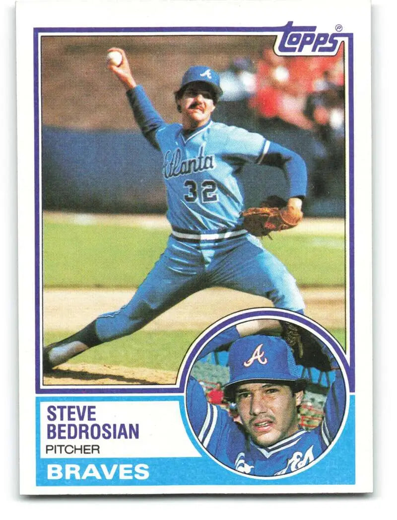 1983 Topps #157 Steve Bedrosian EX Excellent Atlanta Braves Baseball Card - Baseball Card Single