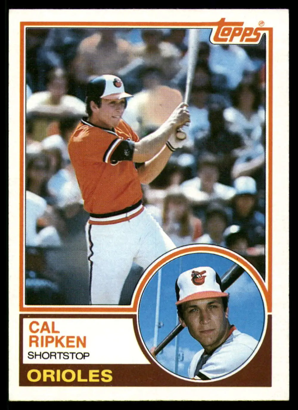 1983 Topps #163 Cal Ripken Jr. EX Excellent Baltimore Orioles Baseball Card - Baseball Card Single