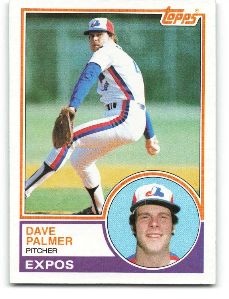 1983 Topps #164 David Palmer EX Excellent Montreal Expos Baseball Card - Baseball Card Single