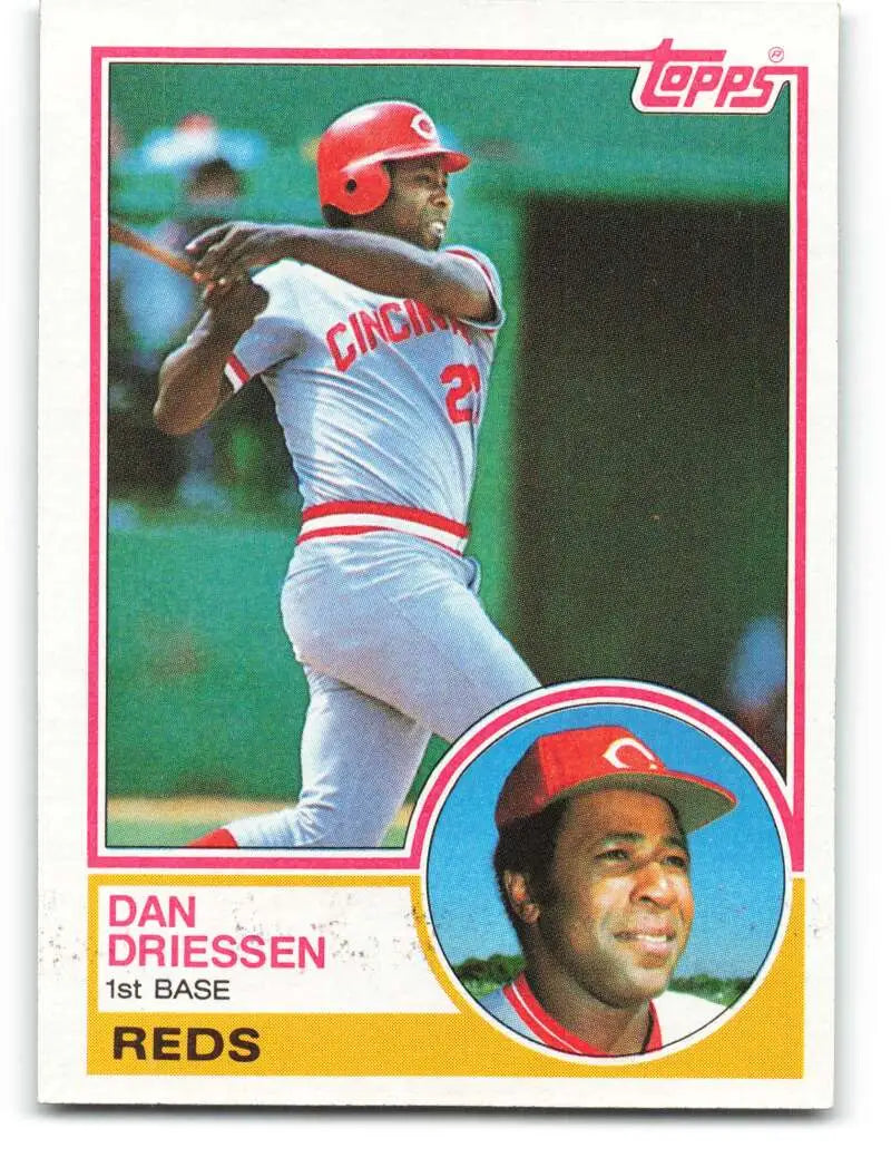 1983 Topps #165 Dan Driessen EX Excellent Cincinnati Reds Baseball Card - Baseball Card Single