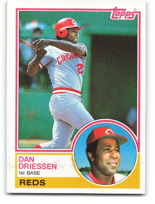 1983 Topps #165 Dan Driessen EX Excellent Cincinnati Reds Baseball Card - Baseball Card Single