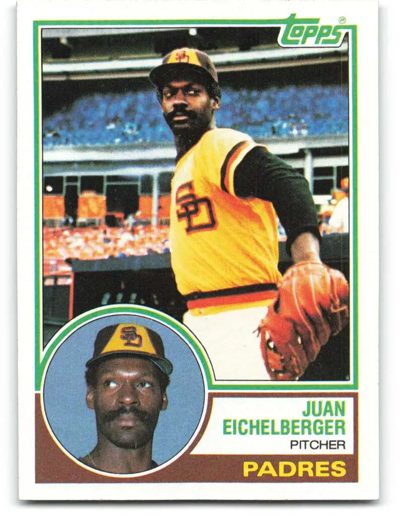 1983 Topps #168 Juan Eichelberger EX Excellent San Diego Padres Baseball Card - Baseball Card Single