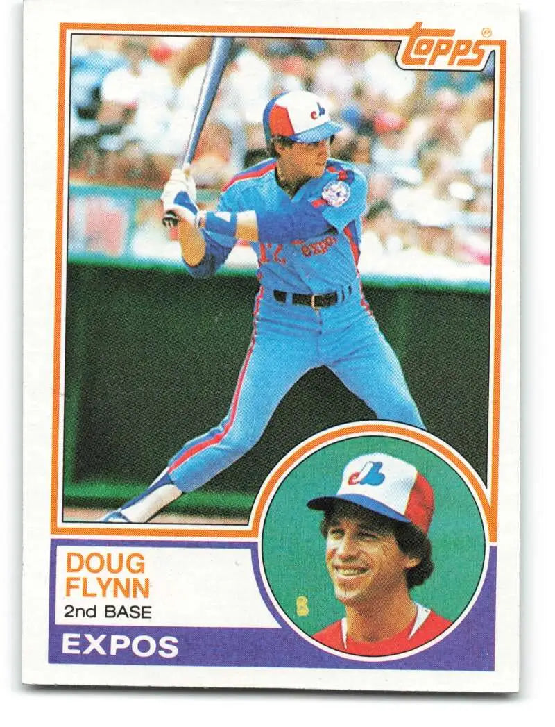 1983 Topps #169 Doug Flynn EX Excellent Montreal Expos Baseball Card - Baseball Card Single