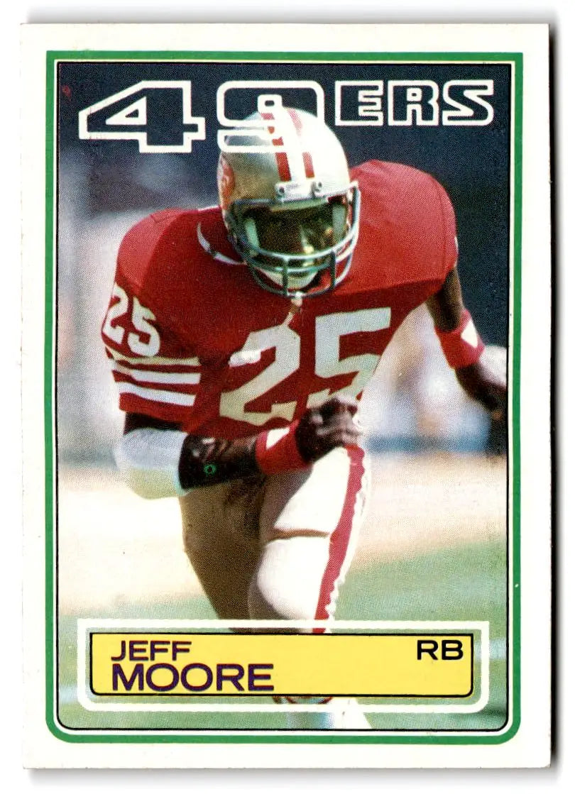 1983 Topps #170 Jeff Moore - Football Card Single