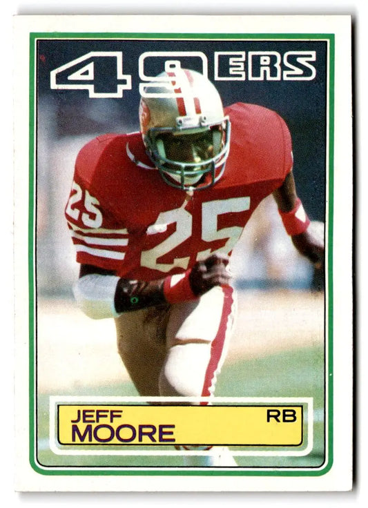 1983 Topps #170 Jeff Moore - Football Card Single