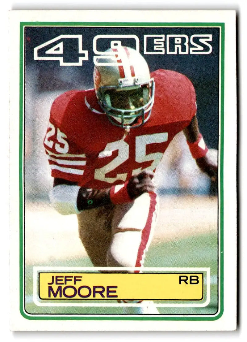 1983 Topps #170 Jeff Moore - Football Card Single