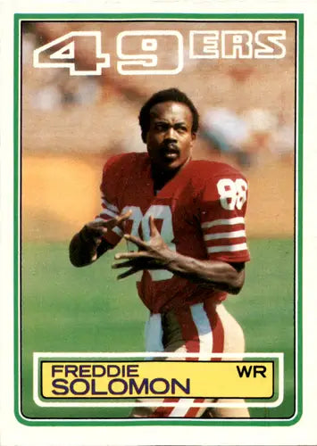 1983 Topps #172 Freddie Solomon NM-MT 49ers ID:46033 - Football Card Single