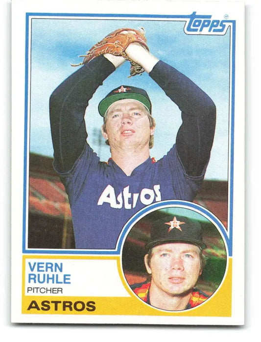 1983 Topps #172 Vern Ruhle EX Excellent Houston Astros Baseball Card - Baseball Card Single