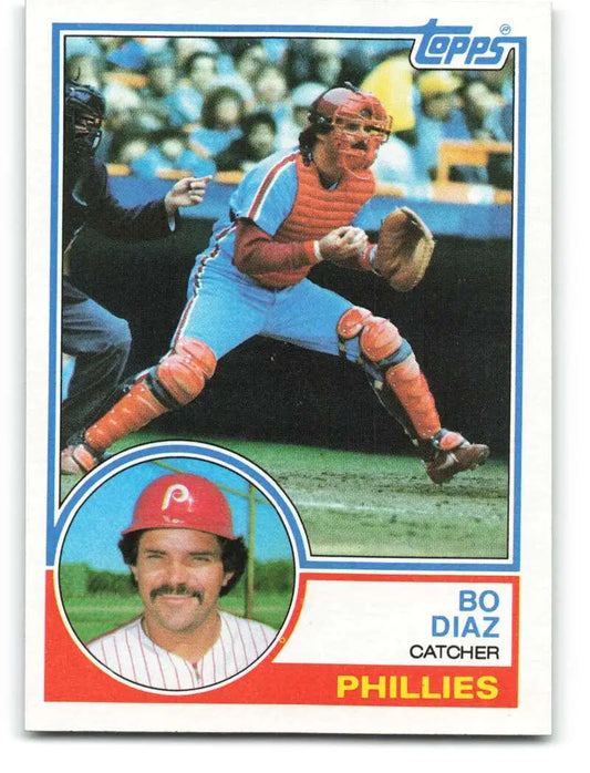 1983 Topps #175 Bo Diaz EX Excellent Philadelphia Phillies Baseball Card